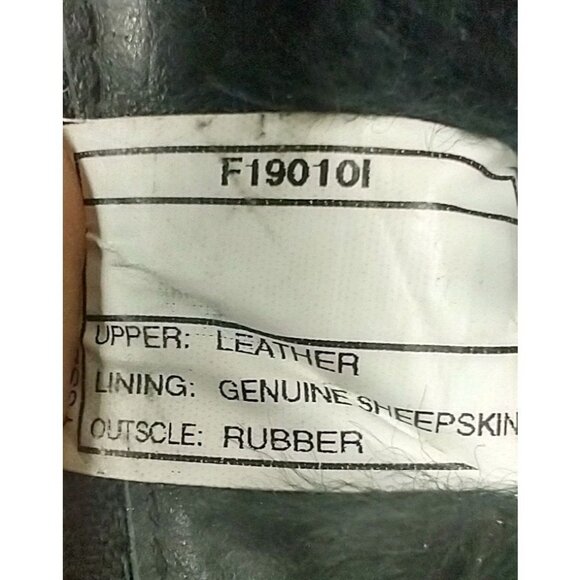 UGG Australia Kenly 1890 Suede Knee-High Boots Women’s 8 Black Leather Sheepskin - Picture 10 of 10